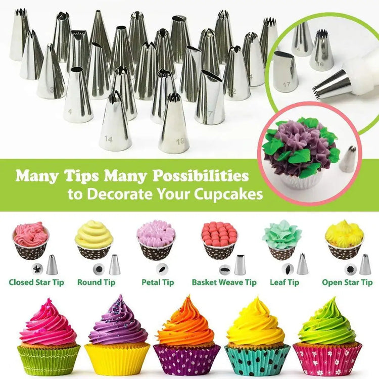 46pcs Green Cake Decorating Tools Set