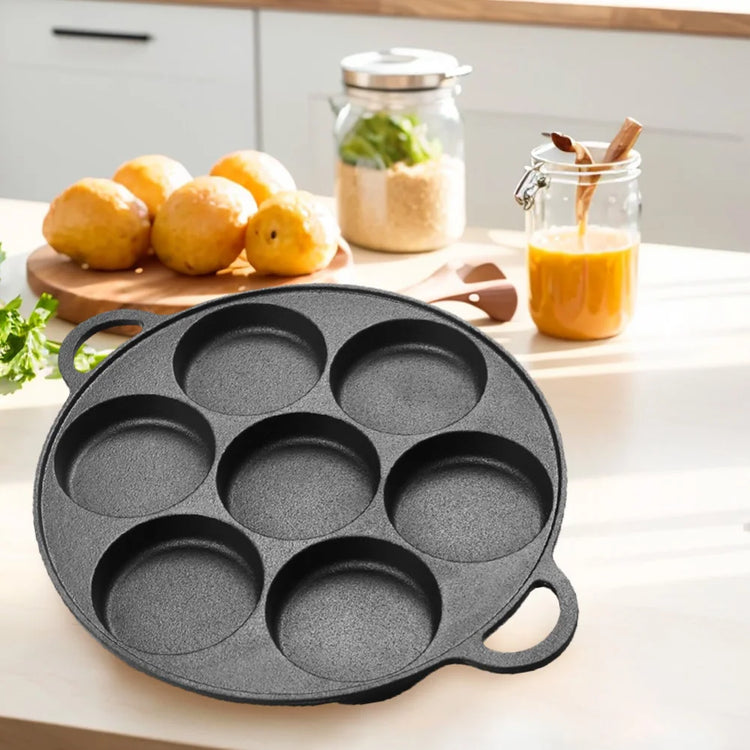 7-3 Hole Non-Stick Kitchen Cooking Ham Pan