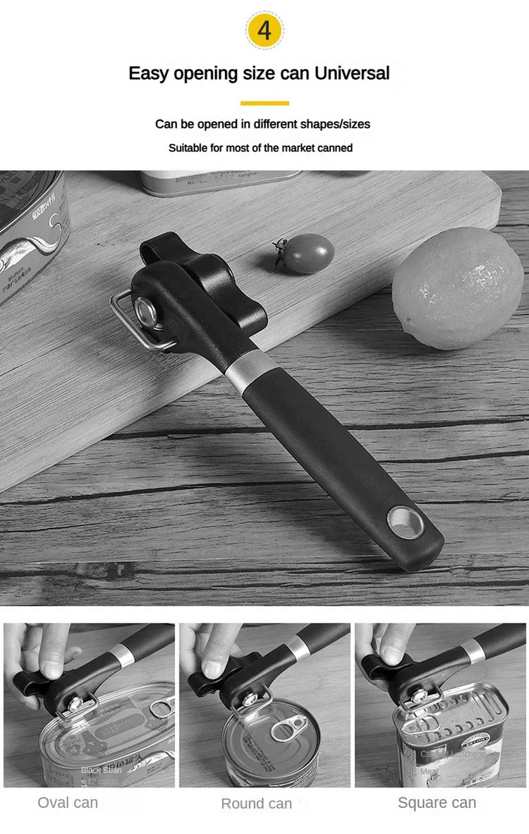 Stainless Steel Manual Can Can Openers Monolever Side Open Cover Can Openercan opener Labor-Saving Bottle Opener