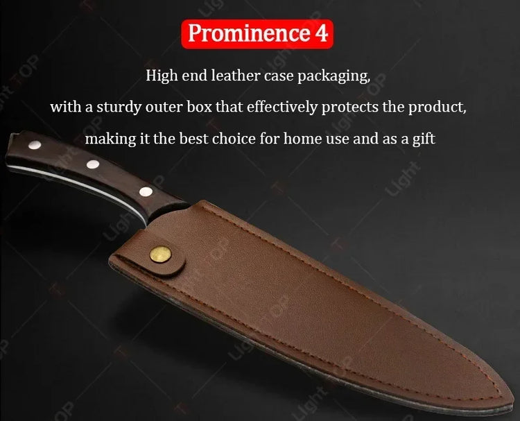 Professional Kitchen Knife Set Hand-forged Butcher Knives 5Cr15MoV Steel Fish Killing Knife Sharp Meat Cutting Chef Knife