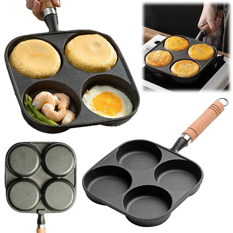 4-Hole Breakfast Burger Egg Pancake Maker