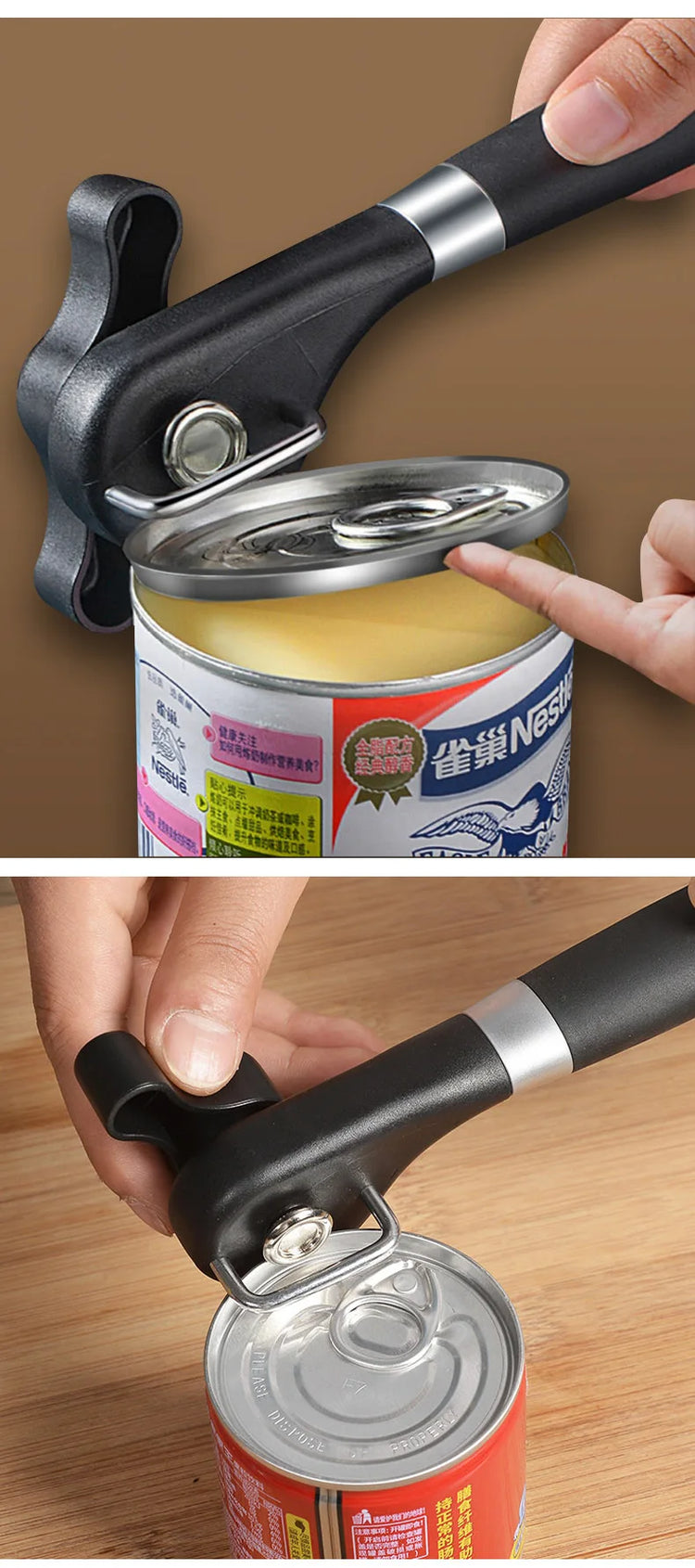 Stainless Steel Manual Can Can Openers Monolever Side Open Cover Can Openercan opener Labor-Saving Bottle Opener