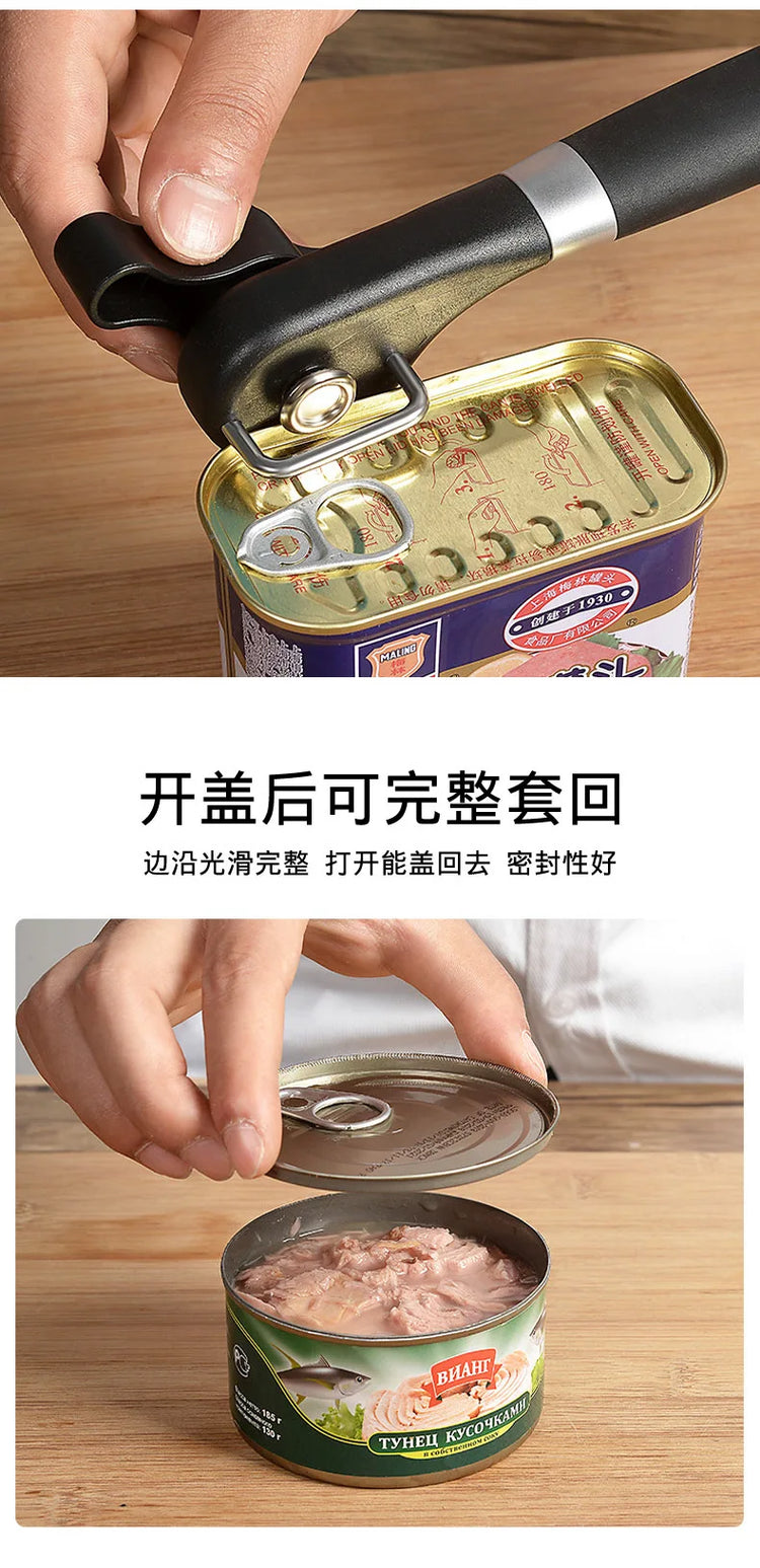 Stainless Steel Manual Can Can Openers Monolever Side Open Cover Can Openercan opener Labor-Saving Bottle Opener