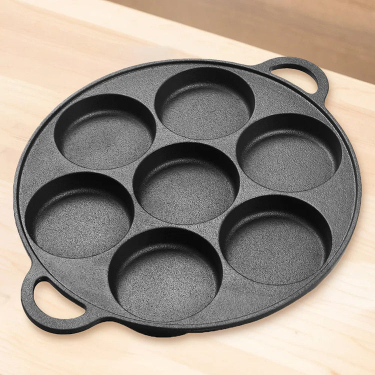 7-3 Hole Non-Stick Kitchen Cooking Ham Pan