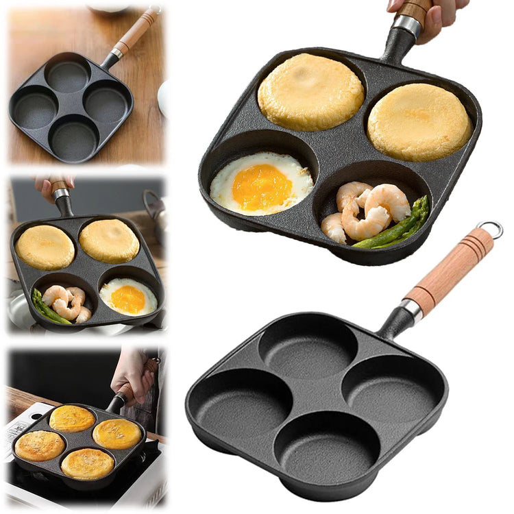 4-Hole Breakfast Burger Egg Pancake Maker