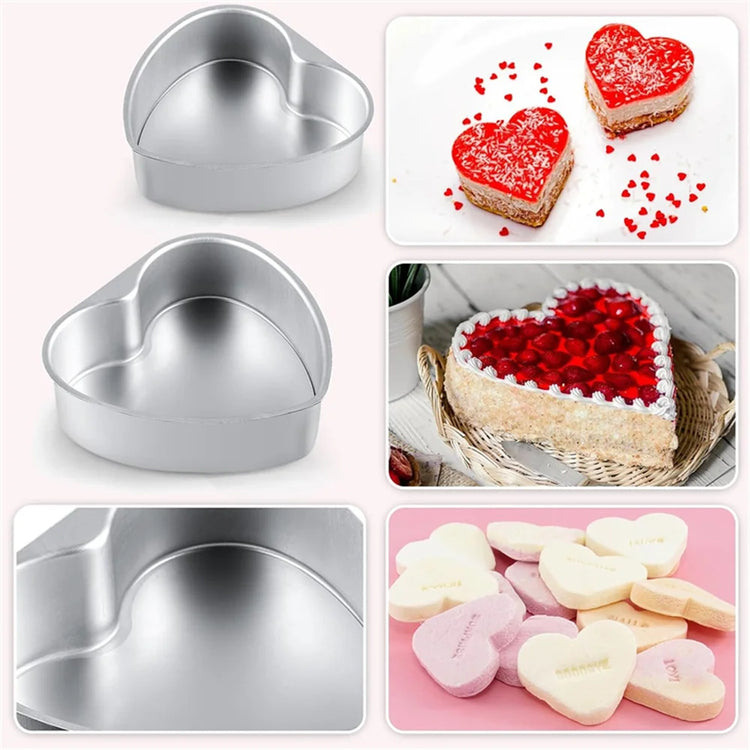 3-Piece 4/6/8inch Heart-Shaped Cake Pan