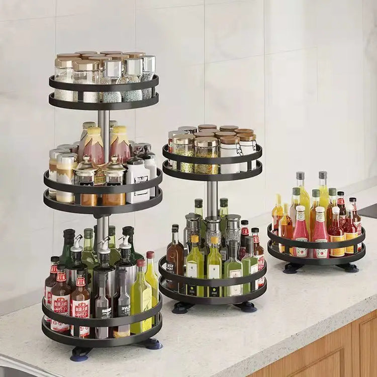 360°Rotation Spice Rack Organizer