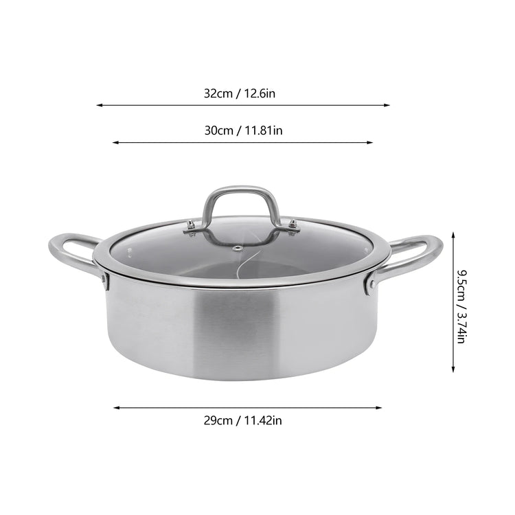 304 Food Grade Stainless Steel Shabu Shabu Hot pot