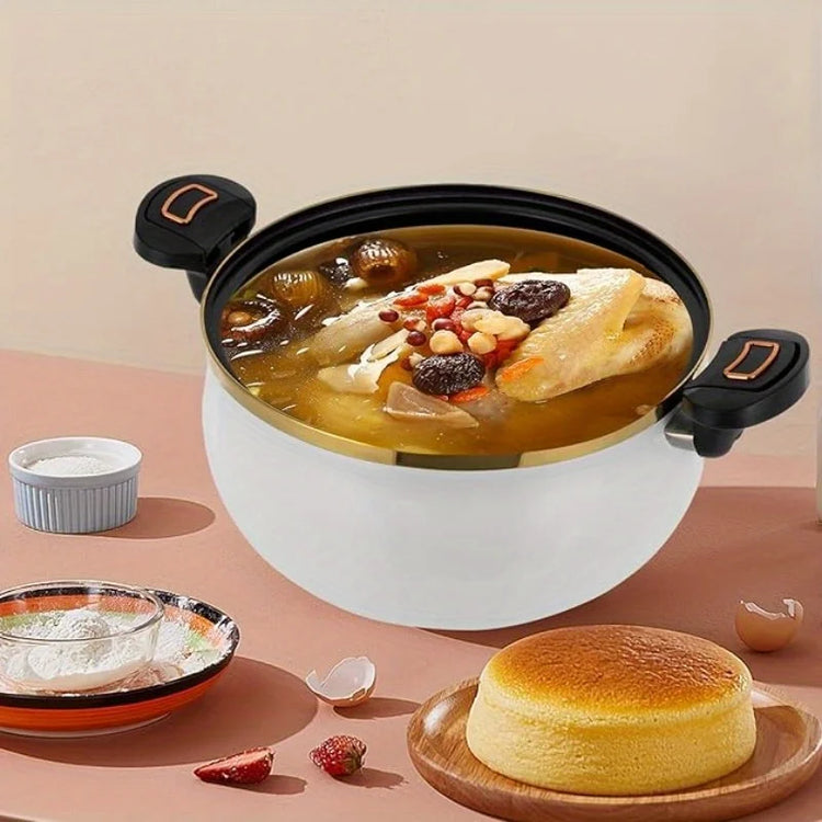 1pc Enamel Soup Pot Cooker Large Capacity