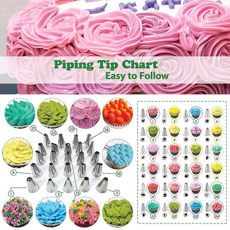 46pcs Green Cake Decorating Tools Set