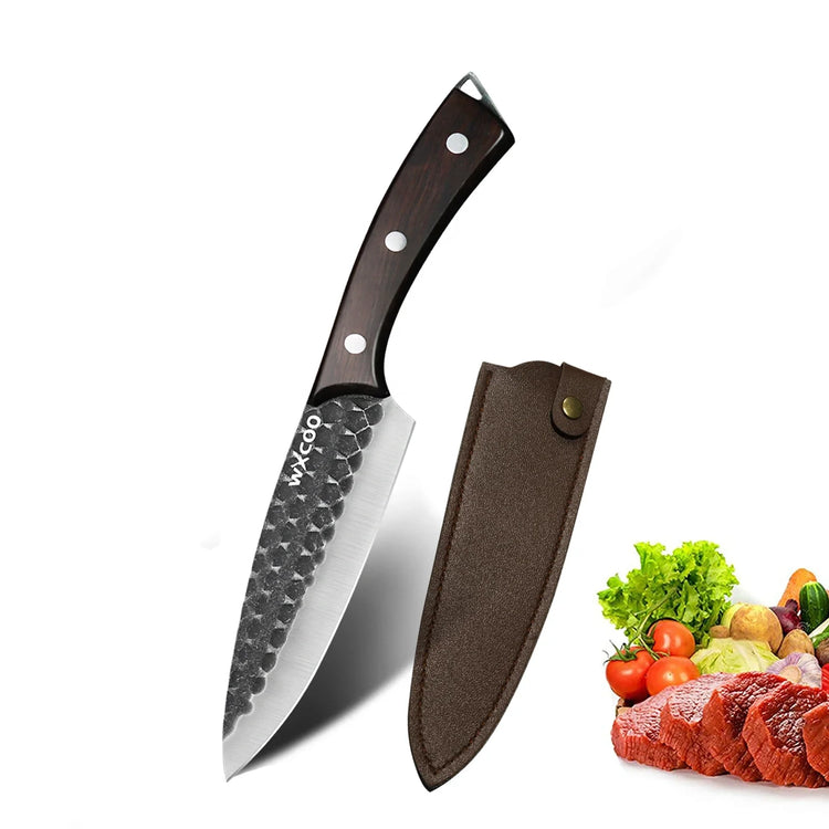 Professional Kitchen Knife Set Hand-forged Butcher Knives 5Cr15MoV Steel Fish Killing Knife Sharp Meat Cutting Chef Knife