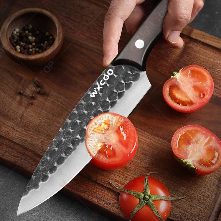 Professional Kitchen Knife Set Hand-forged Butcher Knives 5Cr15MoV Steel Fish Killing Knife Sharp Meat Cutting Chef Knife