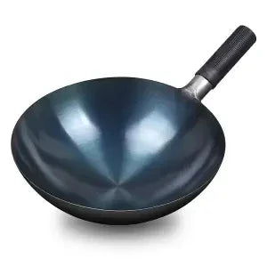 32/34cm Seasoning Blue Iron Wok Nonstick