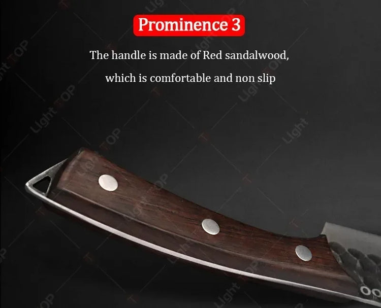 Professional Kitchen Knife Set Hand-forged Butcher Knives 5Cr15MoV Steel Fish Killing Knife Sharp Meat Cutting Chef Knife