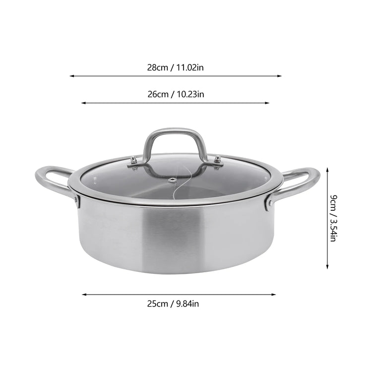 304 Food Grade Stainless Steel Shabu Shabu Hot pot